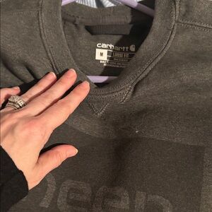 Carhartt women’s Dark Gray Crewneck Sweater CHEER